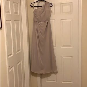 Alfred Angelo Long One Strap Formal Gown